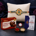 Designer Rakhi Combo with Choco Beats(32gm) | Rakhi for Brother/sister | Rakhi | Assorted