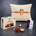 Designer Rakhi Combo with Chocolate Almond(32gm) | Rakhi for Brother/sister | Assorted