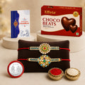 Designer Rakhi Combo with Choco Beats(32gm) | Rakhi for Brother/sister | Assorted Rakhi