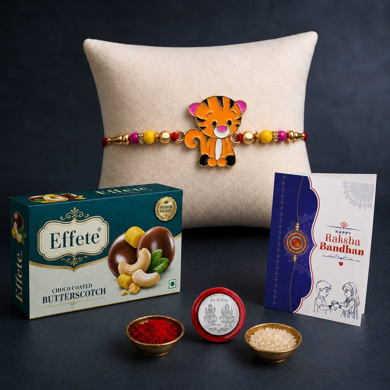 Kids Rakhi Combo with Chocolate Butterscotch(32gm) | Rakhi Brother/sister | Assorted