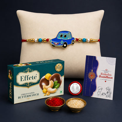 Kids Rakhi Combo with Chocolate Butterscotch(32gm) | Rakhi Brother/sister | Assorted