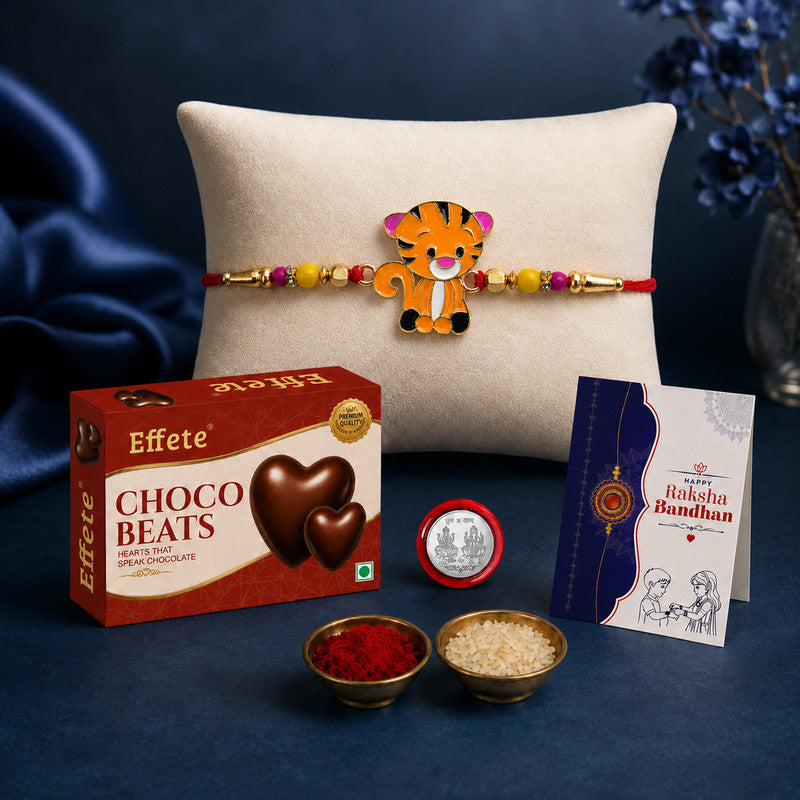 Kids Rakhi Combo with Choco Beats(32gm) | Rakhi for Brother/sister | Rakhi | Assorted