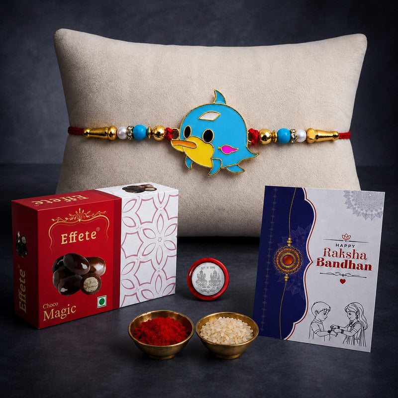 Kids Rakhi Combo with Choco Magic(32gm) | Rakhi for Brother/sister | Rakhi | Assorted