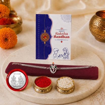 periapt Designer Rakhi Set for Brother | Fancy Rakhi | Handmade Rakhi | Rakhi with card
