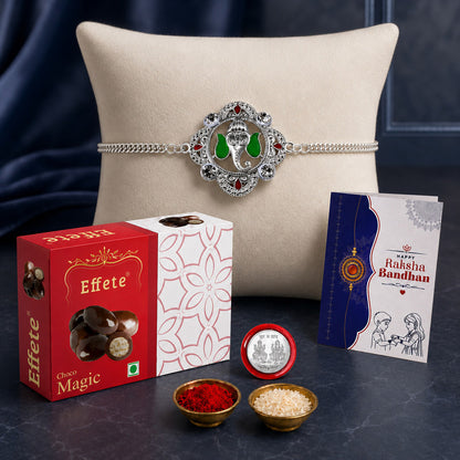 Bracelet Rakhi Combo with Choco Magic(32gm) | Rakhi for Brother/sister | Rakhi | Assorted