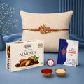 Designer Rakhi Combo with Chocolate Almond(32gm) | Rakhi Brother/sister | Assorted Rakhi