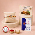 DeoDap Designer Rakhi Combo for Brother with Chocolate Almond (32-GM)Rakhi Gift set of 1