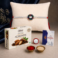 DeoDap Bracelet Rakhi Combo for Brother with Chocolate Almond (32-GM)Rakhi Set | Assorted