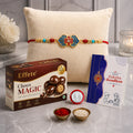 Designer Rakhi Combo for Brother with Choco Magic(32-GM)Rakhi Set of 1 | Assorted Rakhi