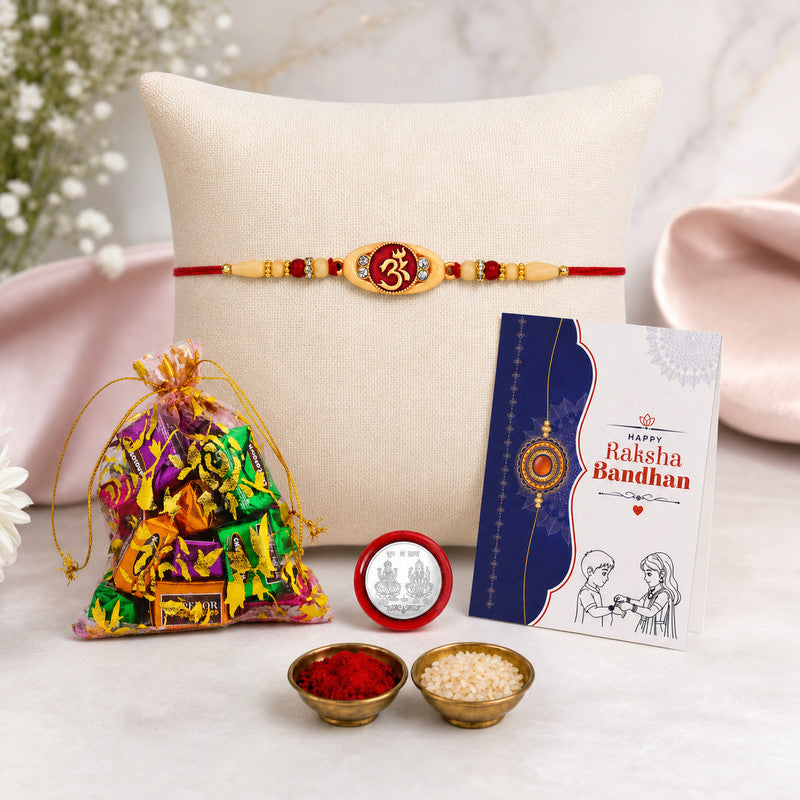 Rakhi gift for brother with 10pcs Chocolates | Rakhi Set of 1 | Assorted Gift Box