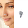 Non-Piercing Rose Gold Nose Clip Set – Elegant AD Pave Design