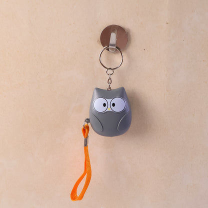 Portable Owl Shape Personal Safety Alarm Keychain