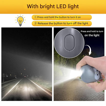 Portable Owl Shape Personal Safety Alarm Keychain