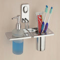 Stainless Steel Liquid Dispenser with Tumbler – Durable Anti-Rust Soap Pump
