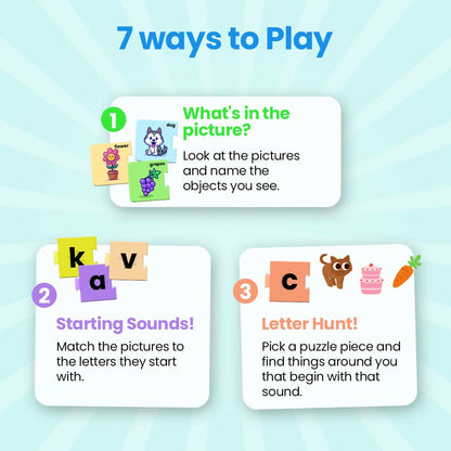 MY FIRST ALPHABET PUZZLE - AGE 3+ (78 CARDBOARD PIECES)