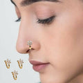 Non-Piercing CZ Nose Clip – Stylish Multi-Design Combo Pack of 3