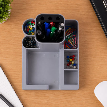 Multipurpose Desk Organizer Pen Stand with Compartments for Office & Study Table