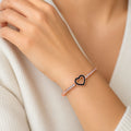 Black Dial Bracelet Strap Women's Analog Watch with Elegant Chronograph Style Design
