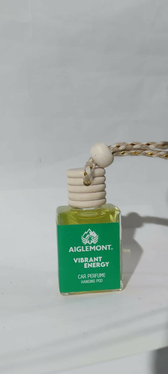Aiglemont Vibrant Energy Car Perfume Hanging Pod 10ml | Long-Lasting Car Air Freshener | Premium Car Interior Accessory