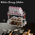 Stainless Steel Dish Rack – Durable 2-Tier Kitchen Drainer