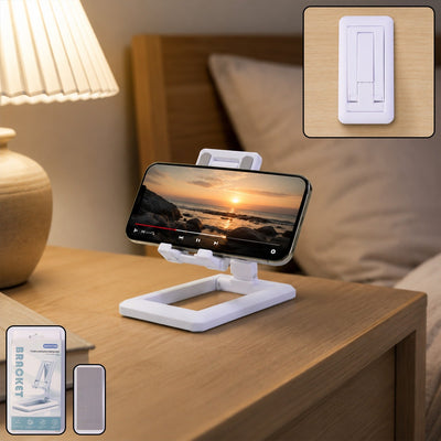 Foldable Plastic Mobile Phone Holder – Adjustable & Portable Stand