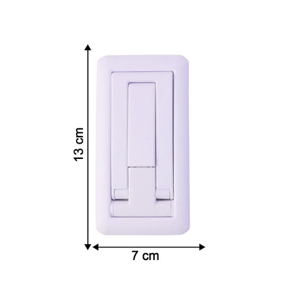 Foldable Plastic Mobile Phone Holder Stand Adjustable Desk Stand for Office (1 Pc)