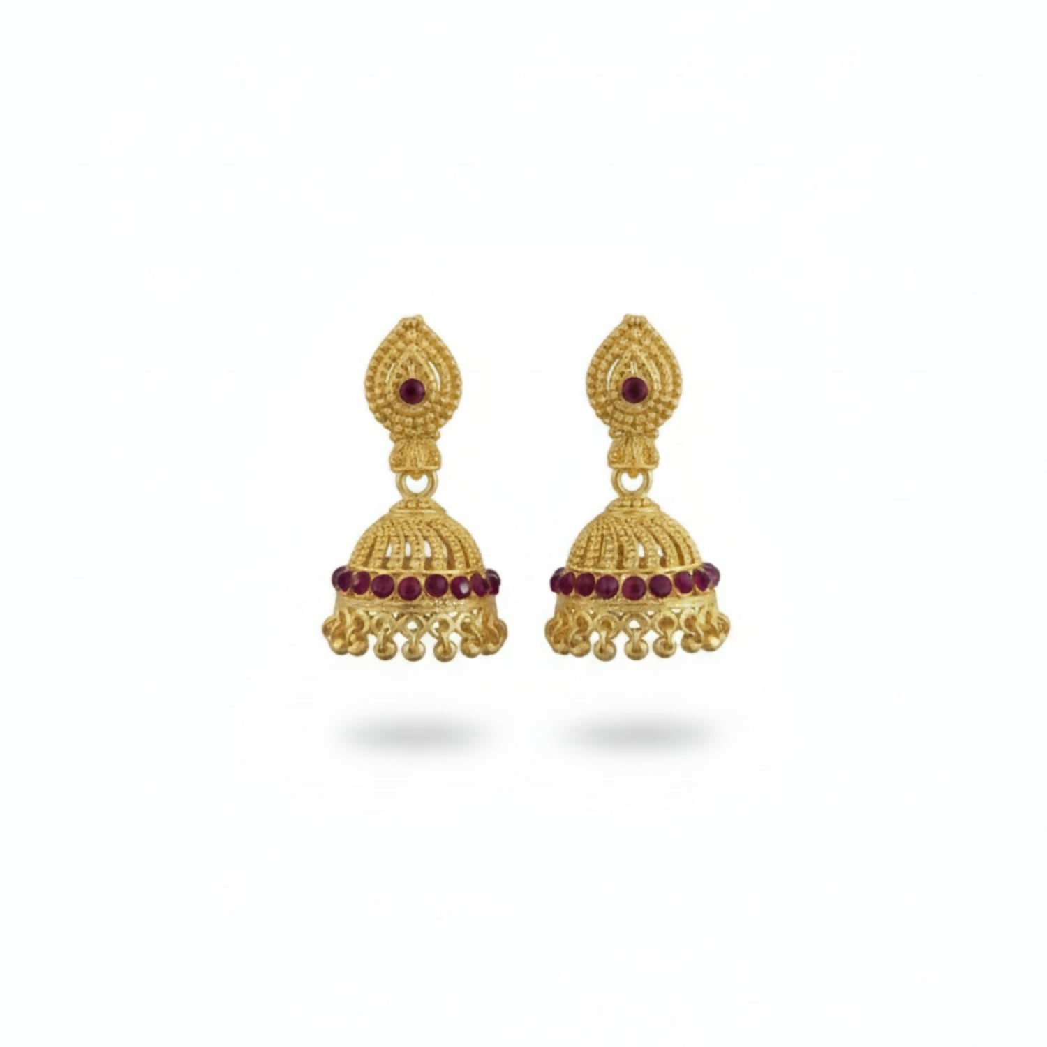 Elegant Gold Plated Jhumki Earrings for Women & Girls | Traditional Party Wear