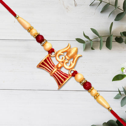 Shiva Trishul Rakhi on white background