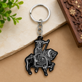 Ramapir Antique Keychain | Traditional Religious Key Holder for Car, Bike & Bag