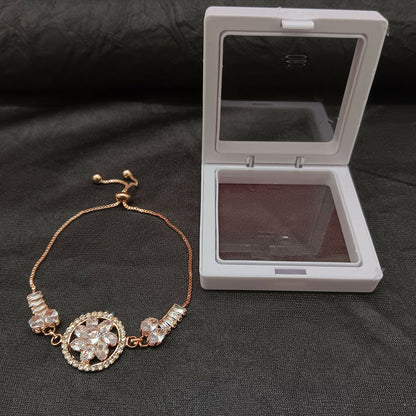 Luxury AD Floral Motif Bracelet for party wear