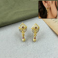 Ethnic Drop Earrings – Elegant Gold Plated Handcrafted Design