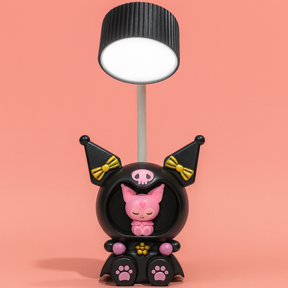 Cute Character LED Table Lamp with Night Light & USB Charging