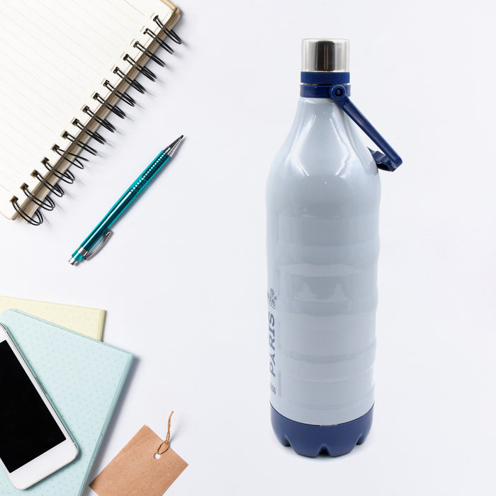 0356 Plastic Sports Insulated Water Bottle with Handle Easy to Carry High Quality Water Bottle, BPA-Free & Leak-Proof! for Kids' School, For Fridge, Office, Sports, School, Gym, Yoga (1 Pc, 1500ML