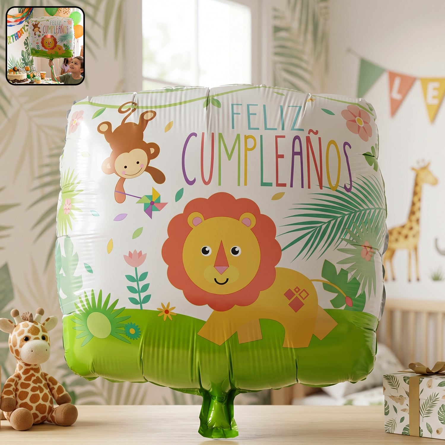 Jungle Theme Lion Foil Balloon for party decoration