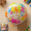 Colorful Feliz Cumpleaños Foil Balloon – Bright Birthday Decoration