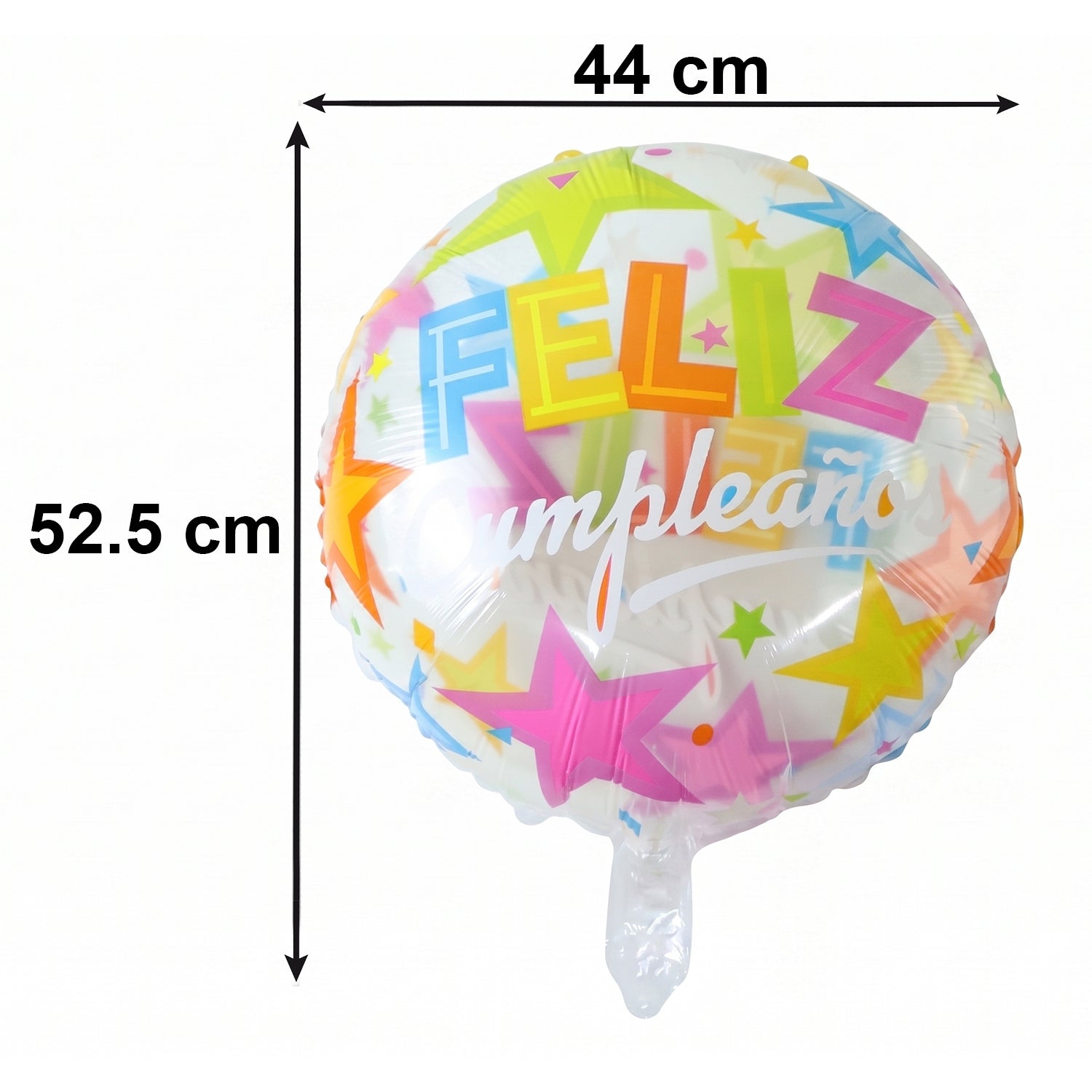 Colorful foil balloon arrangement