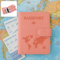 World Map Travel Passport Holder – Compact & Durable Organizer