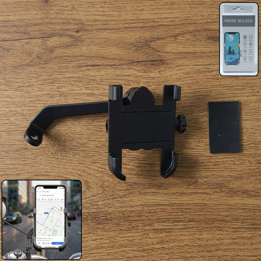 Mobile Phone Holder  View Mirror Mount Solid Metal Cradle for Bike and Phones