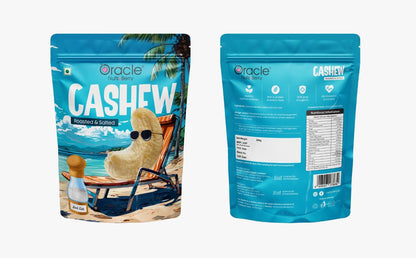 Oracle Roasted & Salted Cashew, Crunchy Premium Whole Kaju Healthy Nut Snack 200g