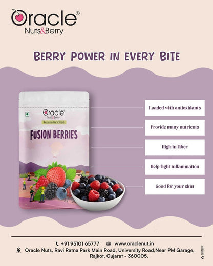 Healthy dried berry mix ready to be used in breakfast or snacks