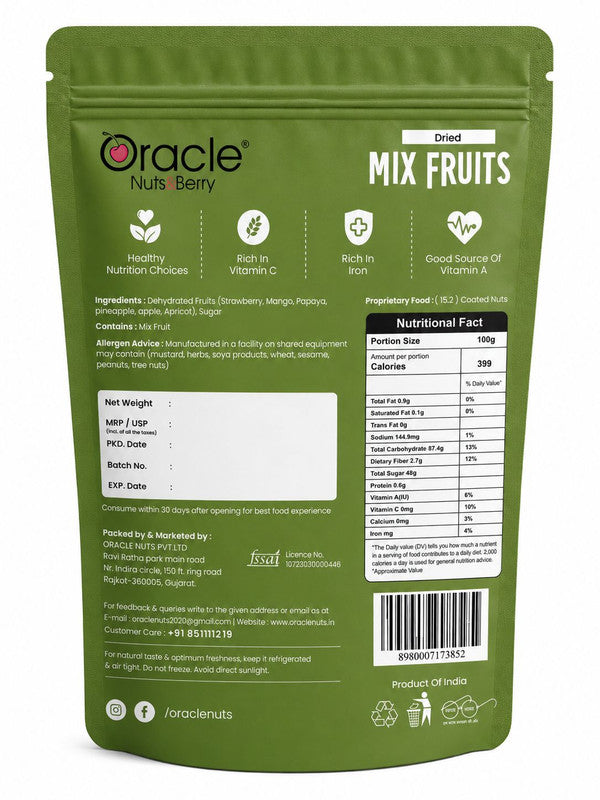 Close-up of sweet and tangy Mixed Dried Fruits, ready to be enjoyed as a healthy snack or cereal topping.