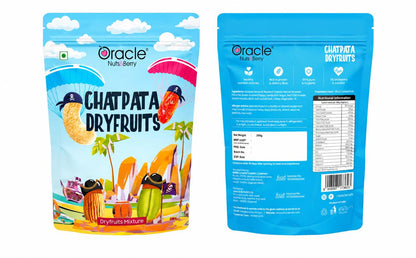 Oracle Chatpata Dry Fruit Mixer packaging with brand logo.