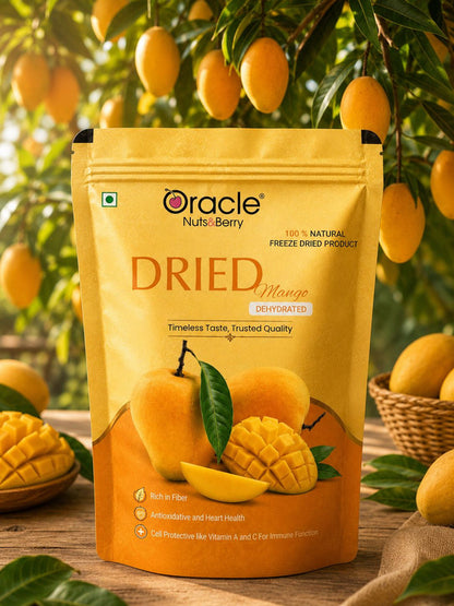 Oracle Dried Mango Slices, Sweet Chewy Naturally Dehydrated Healthy Fruit Snack 250g