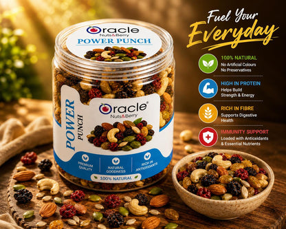 Oracle Power Punch, Crunchy Energy-Packed Nut Seed & Berry Healthy Trail Mix 150g