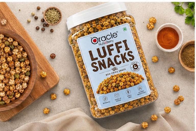 Oracle Lufi Snacks, Crunchy Light Savoury Healthy Anytime Munching Snack Mix 450g