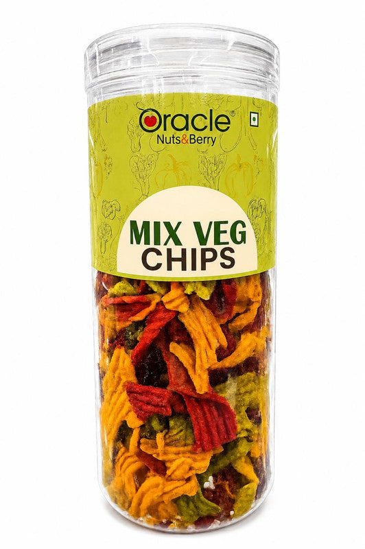 Oracle Mixed Veg Chips, Crunchy Assorted Vegetable Healthy Baked Chips Snack 150g