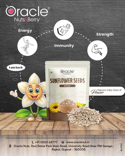 Roasted sunflower seeds, perfect for snacks or baking