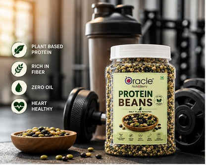 Oracle Roasted Beans, Crunchy Protein-Rich Lightly Salted Healthy Bean Snack 400g