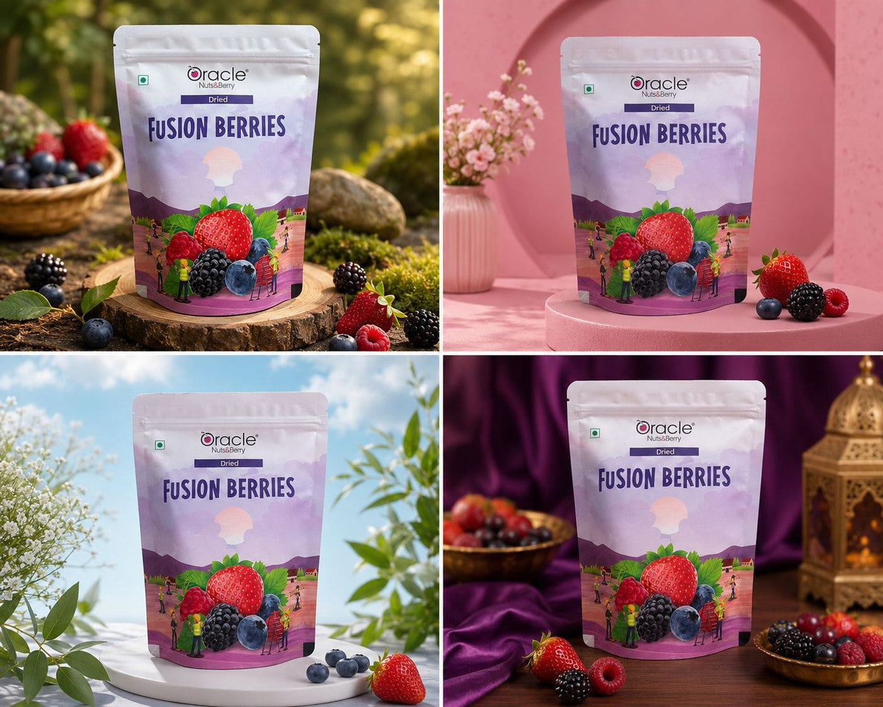 Healthy dried berries for cereal topping or baking