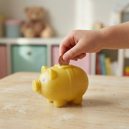 Compact coin storage box piggy bank